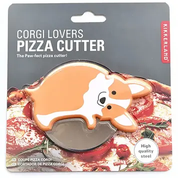 Kikkerland Design Inc. Corgi Lovers Pizza Cutter