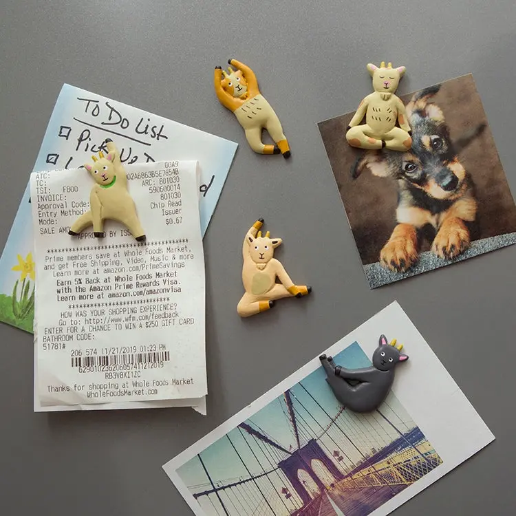 Kikkerland Design Inc. Goat Yoga Magnets