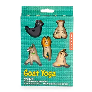 Kikkerland Design Inc. Goat Yoga Magnets