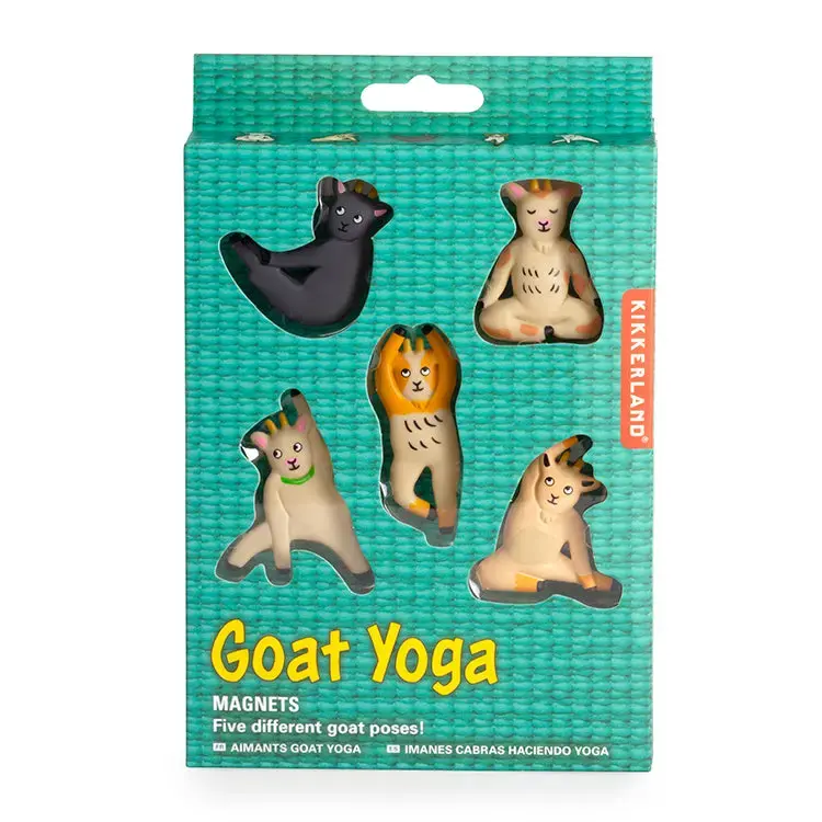 Kikkerland Design Inc. Goat Yoga Magnets