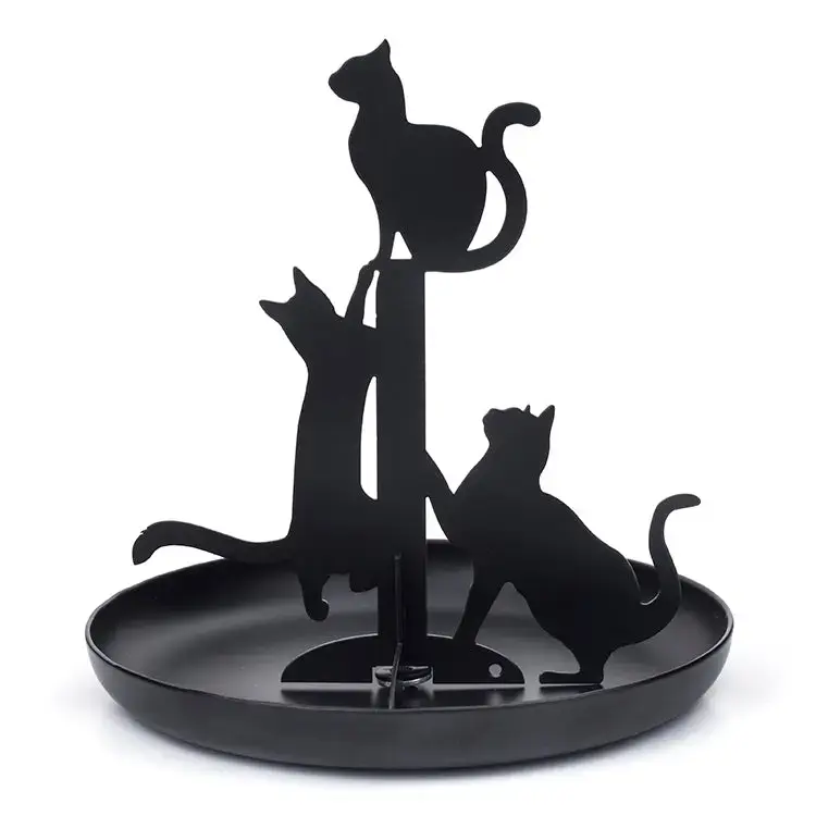 Kikkerland Design Inc. Black Cats Jewelry Holder