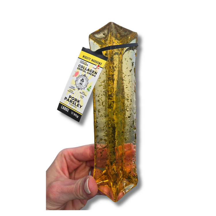 Wag & Bright Supply Co. Mighty Marrows Collagen Dental Pork/Parsley LG