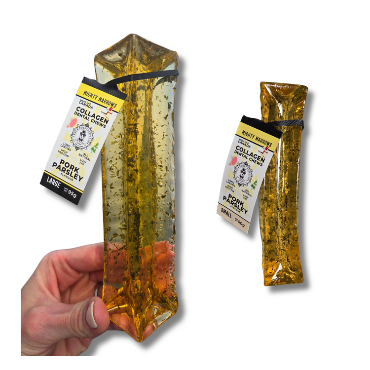 Wag & Bright Supply Co. Mighty Marrows Collagen Dental Pork/Parsley LG