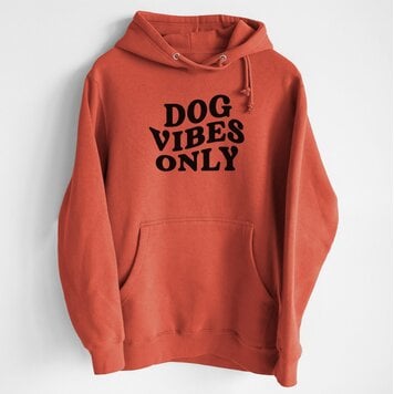 Inkopious Dog Vibes Only Hoodie Paprika