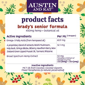 Austin & Kat Senior Blend Oil 450mg