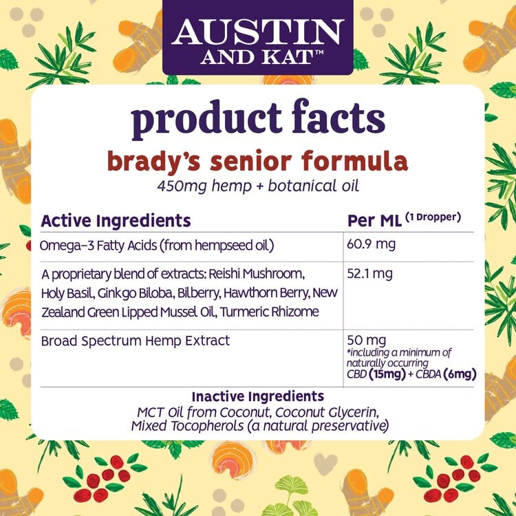 Austin & Kat Senior Blend Oil 450mg