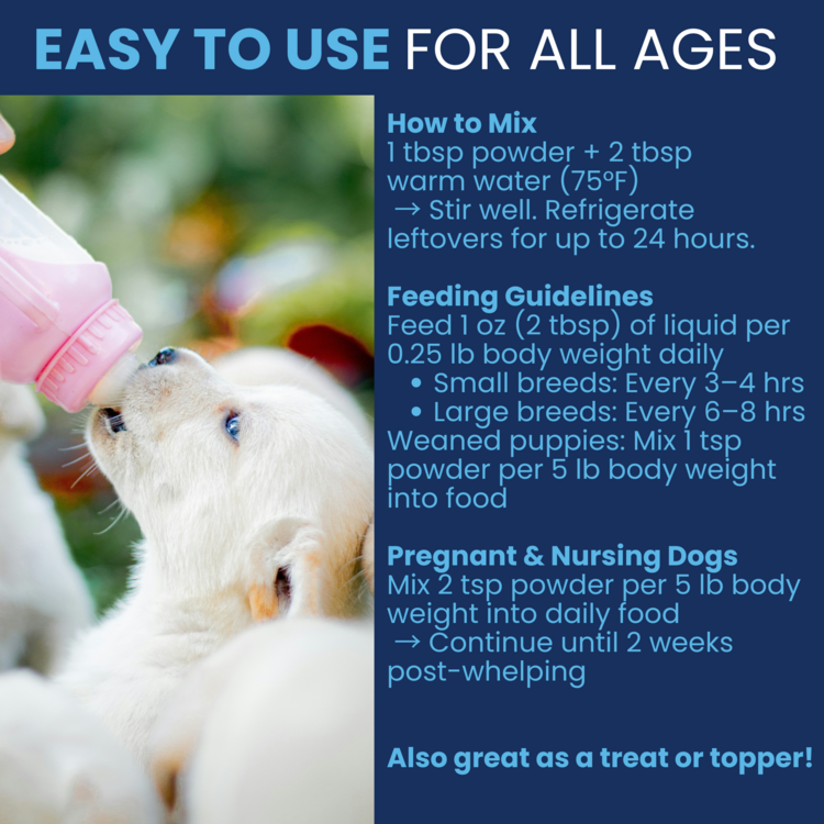 UTW Milk Replacer & Colostrum Puppies