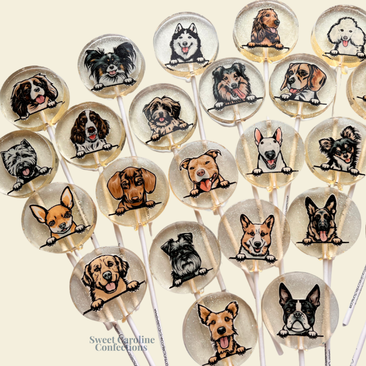 Sweet Caroline Confections Dog Lollipop Caramel