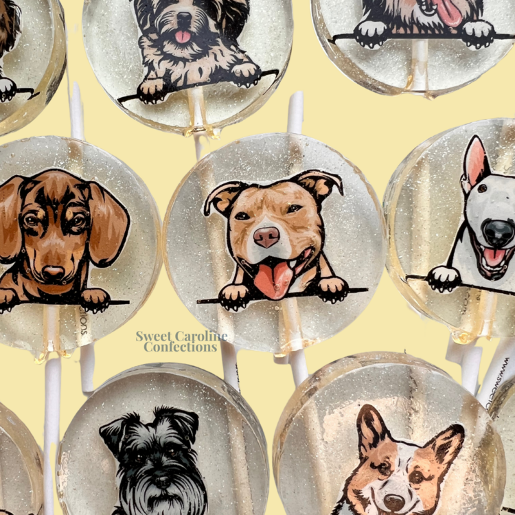 Sweet Caroline Confections Dog Lollipop Caramel