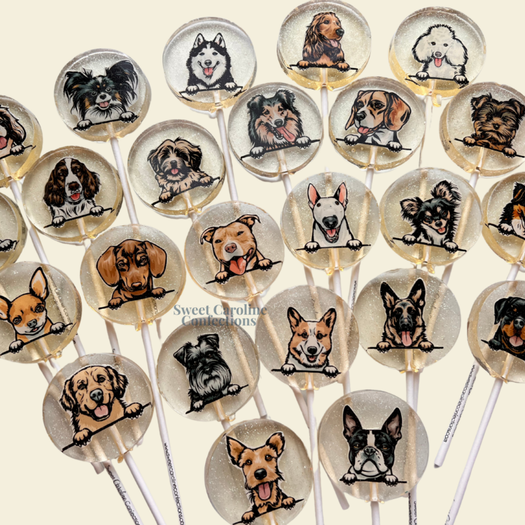 Sweet Caroline Confections Dog Lollipop Caramel