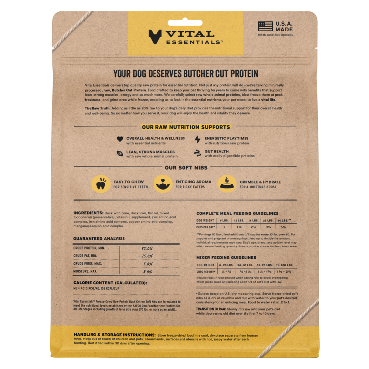 Vital Essentials FZD Duck Nibs