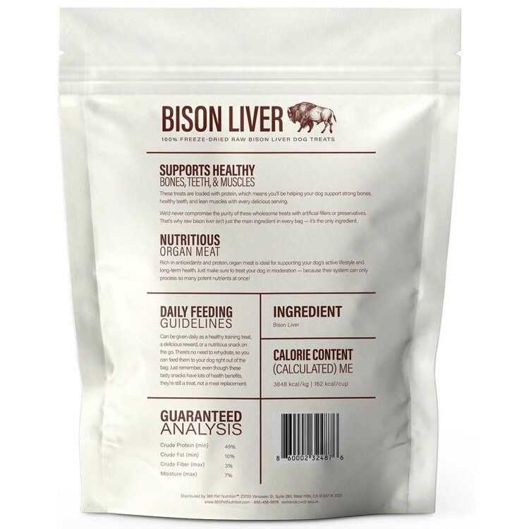 360 Pet 360 Pet FD Bison Liver 4oz