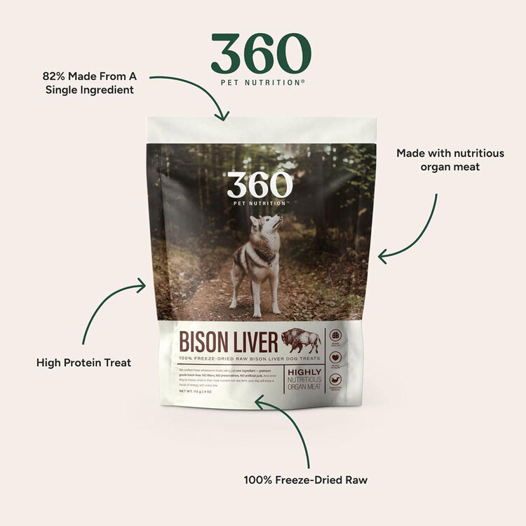 360 Pet 360 Pet FD Bison Liver 4oz