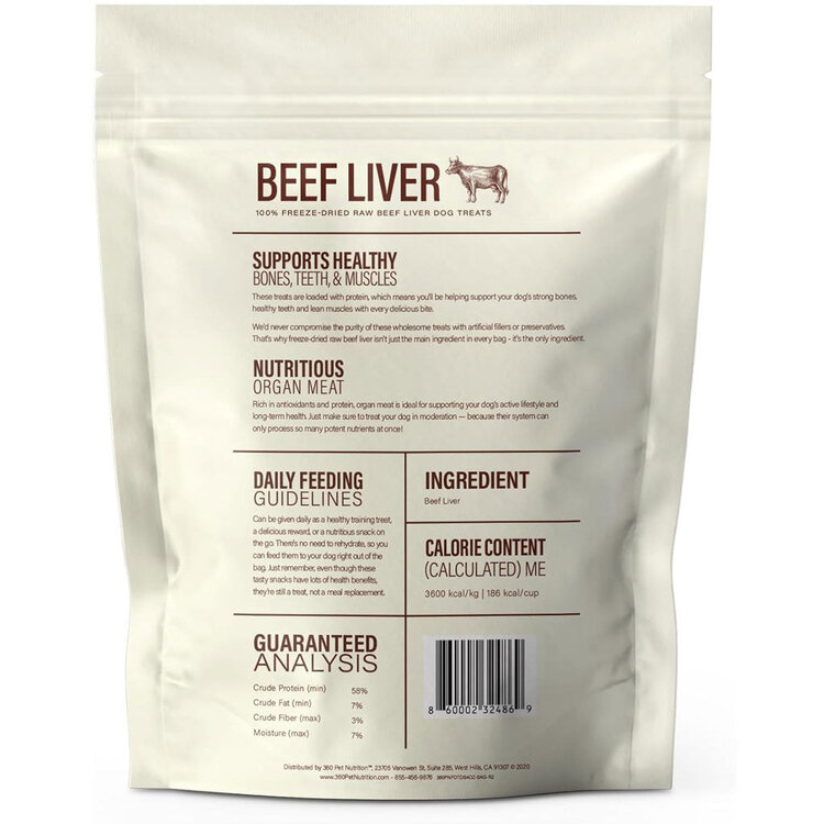 360 Pet 360 Pet FD Beef Liver 4oz