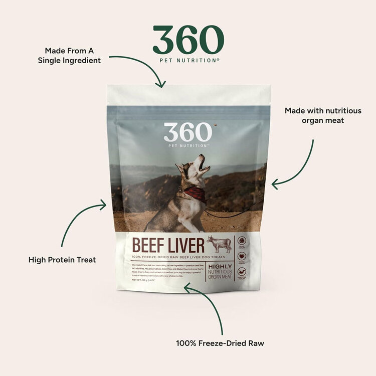 360 Pet 360 Pet FD Beef Liver 4oz