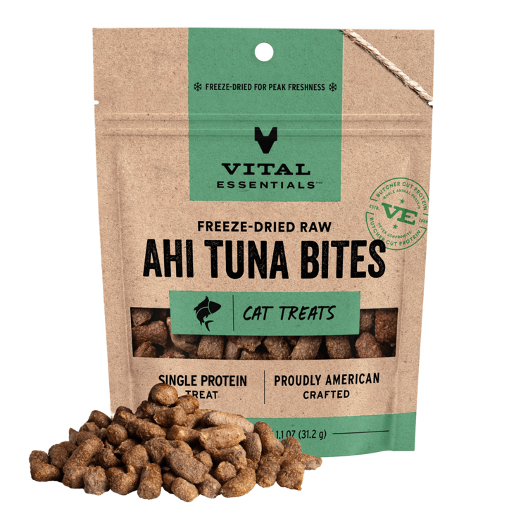 Vital Essentials Cat FD Treats Ahi Tuna 1.1OZ