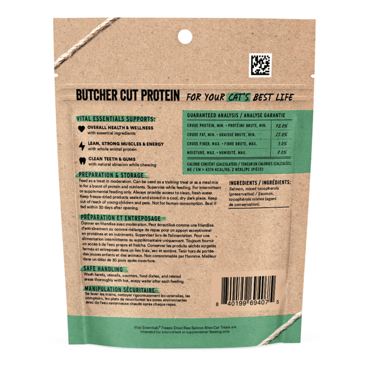 Vital Essentials Cat FD Treats Alaskan Salmon 1.1 OZ