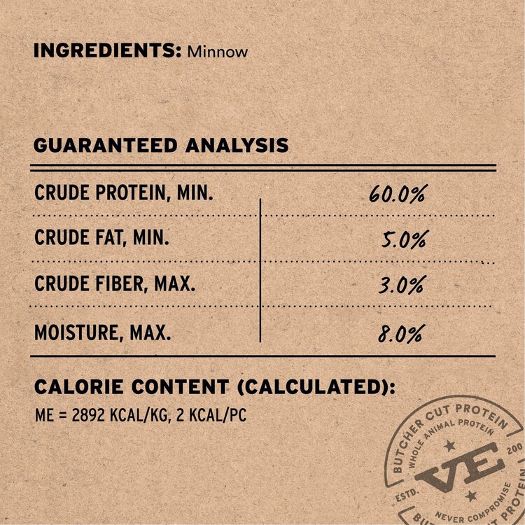 Vital Essentials Cat FD Treats Minnows .5 OZ