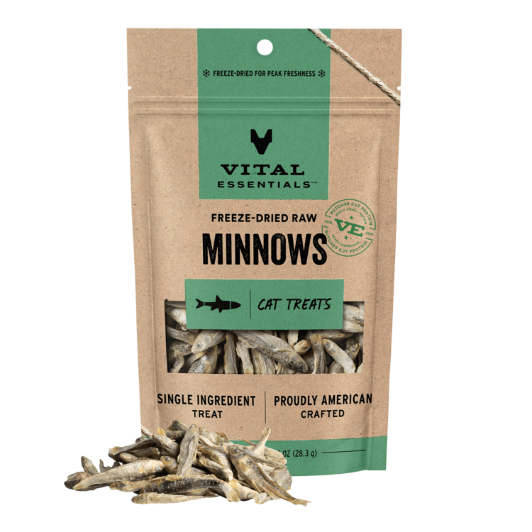 Vital Essentials Cat FD Treats Minnows .5 OZ
