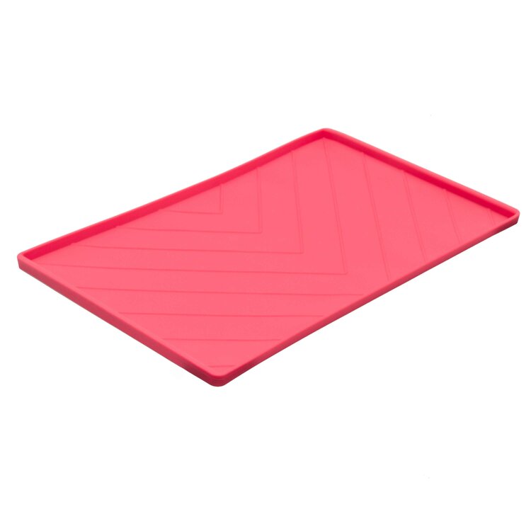 Messy Mutts Silicone Food Mat Red L