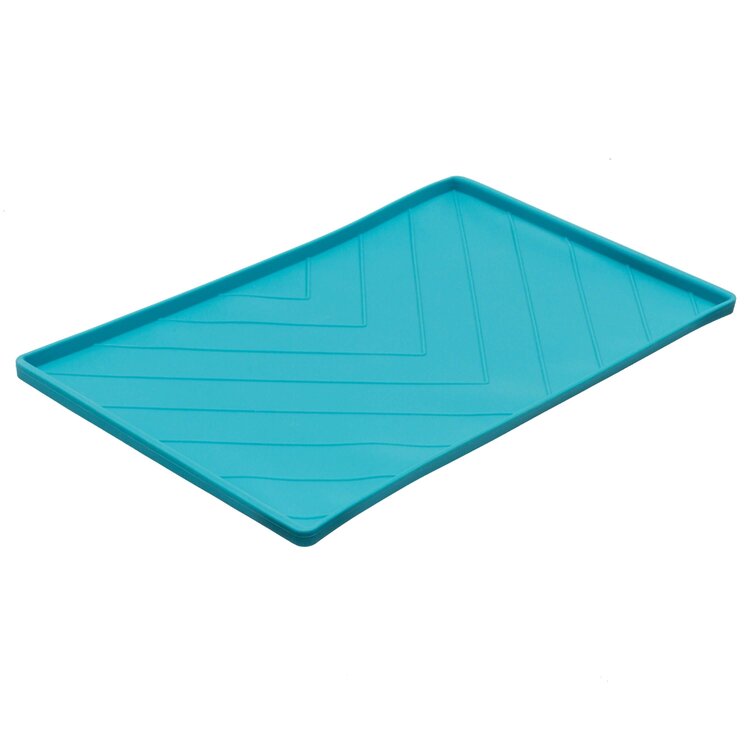 Messy Mutts Silicone Food Mat Blue L