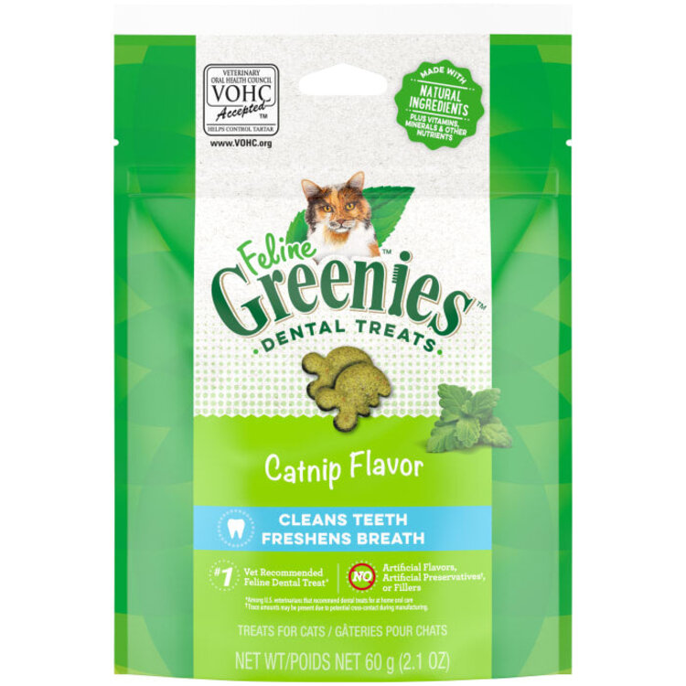 Feline Greenies Catnip Dental Treats 2.1oz