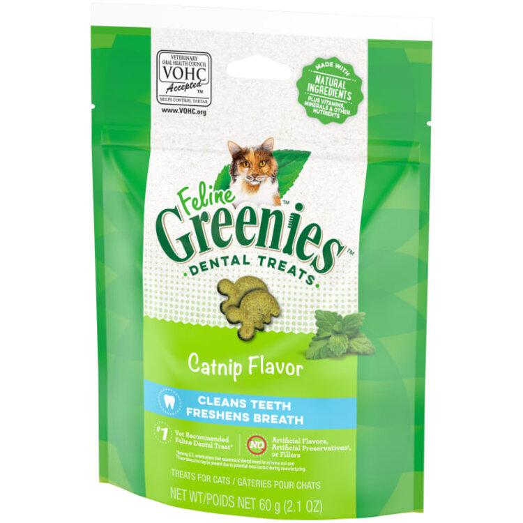 Feline Greenies Catnip Dental Treats 2.1oz