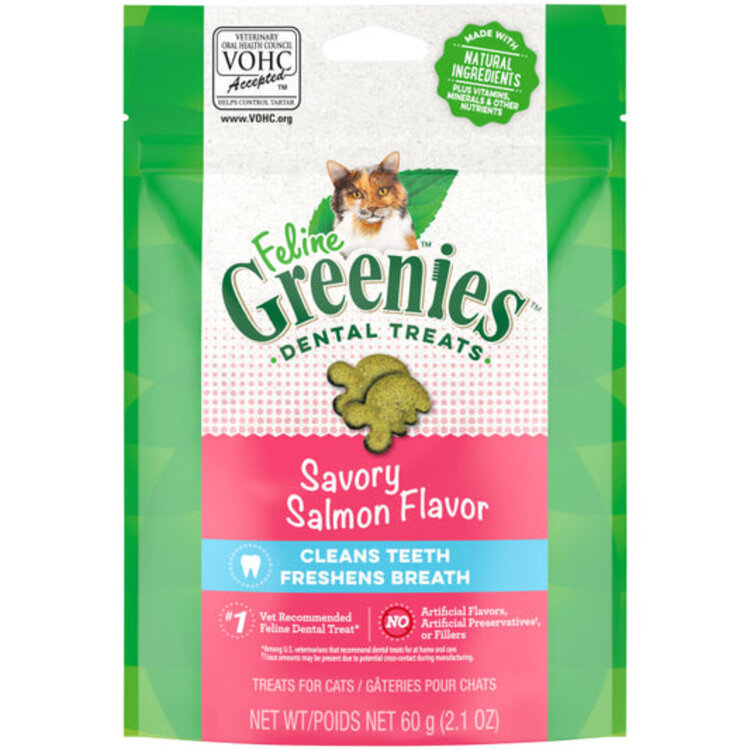 Feline Greenies Salmon Dental Treats 2.5oz