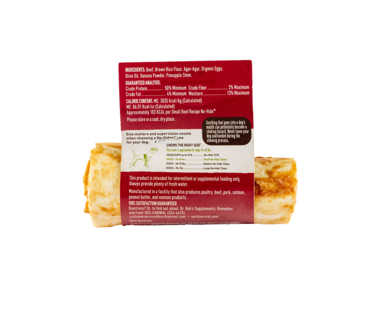 EARTH ANIMAL DOG NO-HIDE BEEF 11IN single