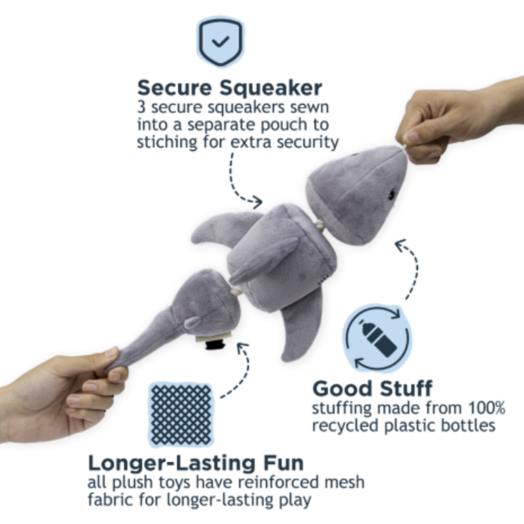 Tall Tails Shark Rope 14"