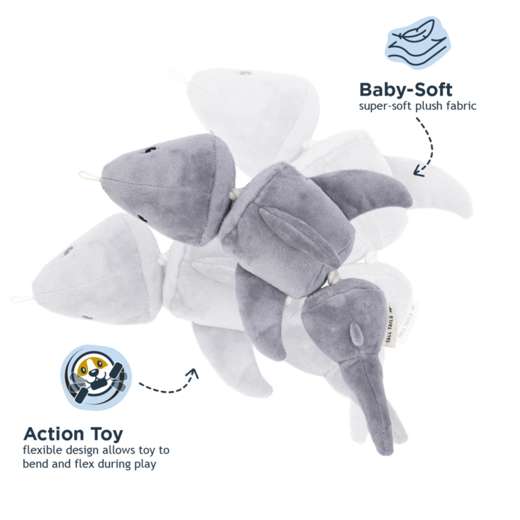 Tall Tails Shark Rope 14"