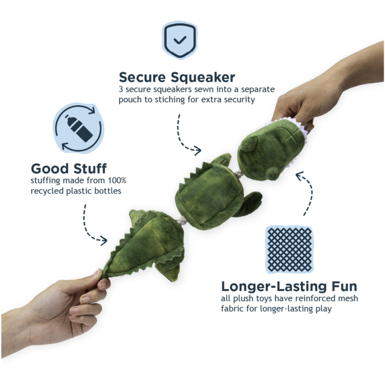 Tall Tails Gator Rope 14"