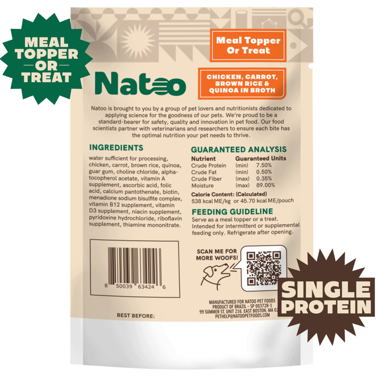 Natoo Natoo Dog Chicken Quinoa 3oz