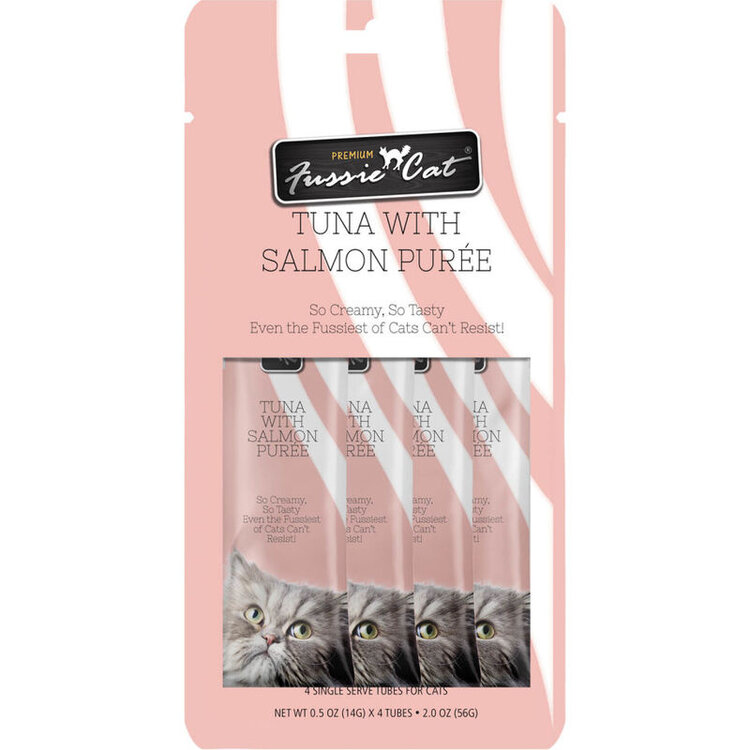 Fussie Cat Tuna Salmon Puree 4 ct