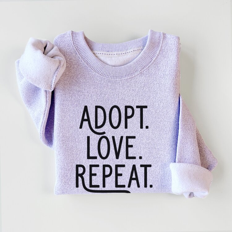 Inkopious Adopt. Love. Repeat. Knit Sweatshirt