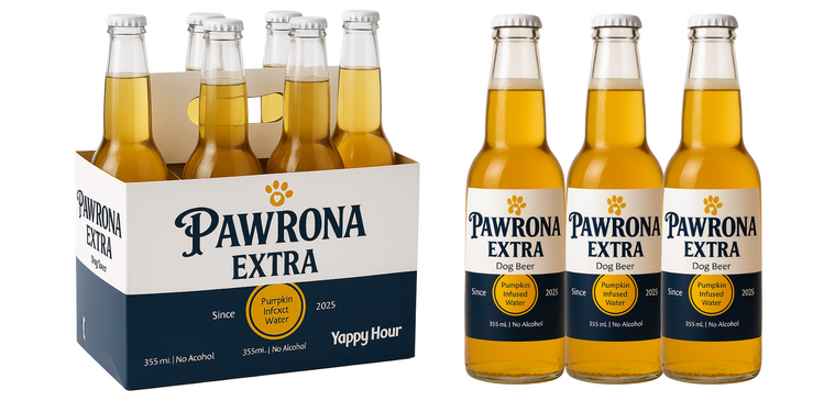 Yappy Hour Paw-Rona Dog Beer