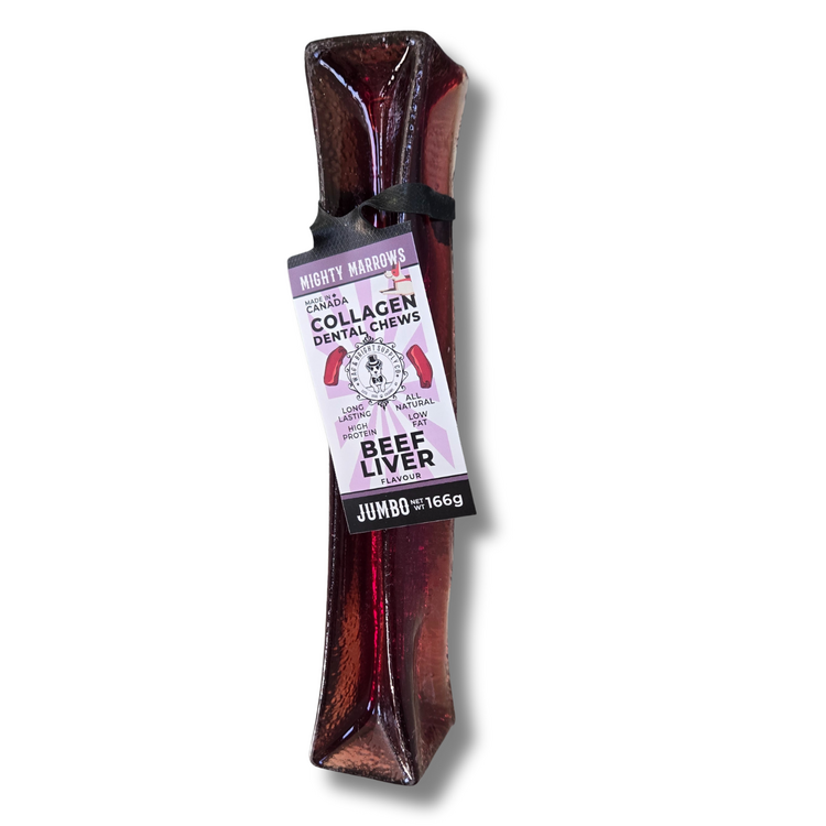 Wag & Bright Supply Co. Mighty Marrows Collagen Dental Beef Liver Jumbo
