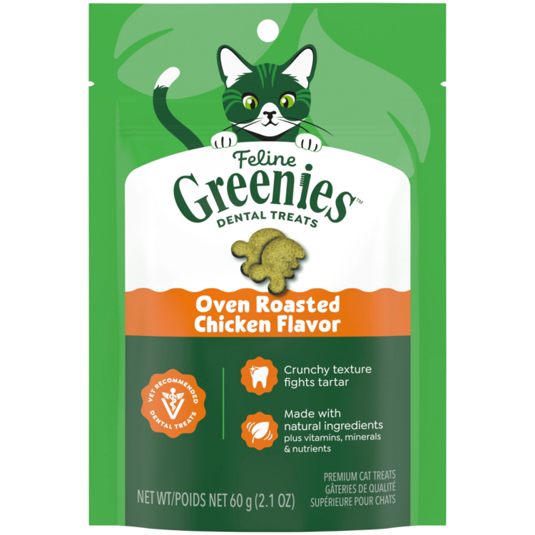 Feline Greenies Chicken Dental Treats 2.1oz
