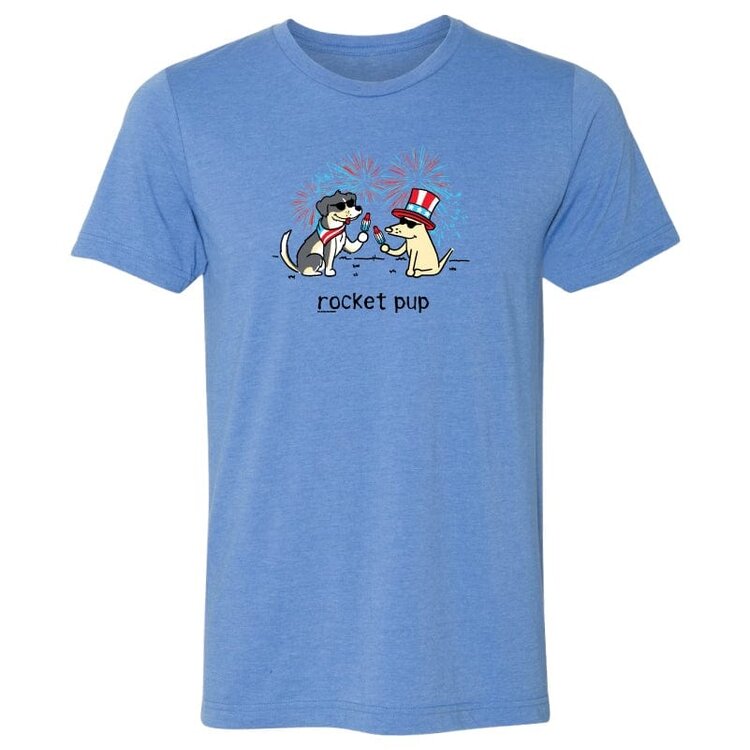 Rocket Pup Tee Heather