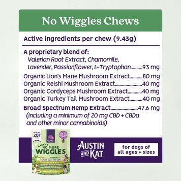 Austin & Kat A&K Bailey's No More Wiggles 20mg 10pk