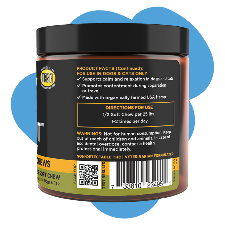 SUPER SNOUTS DOG CBD CHEW CHILL OUT 30 CT