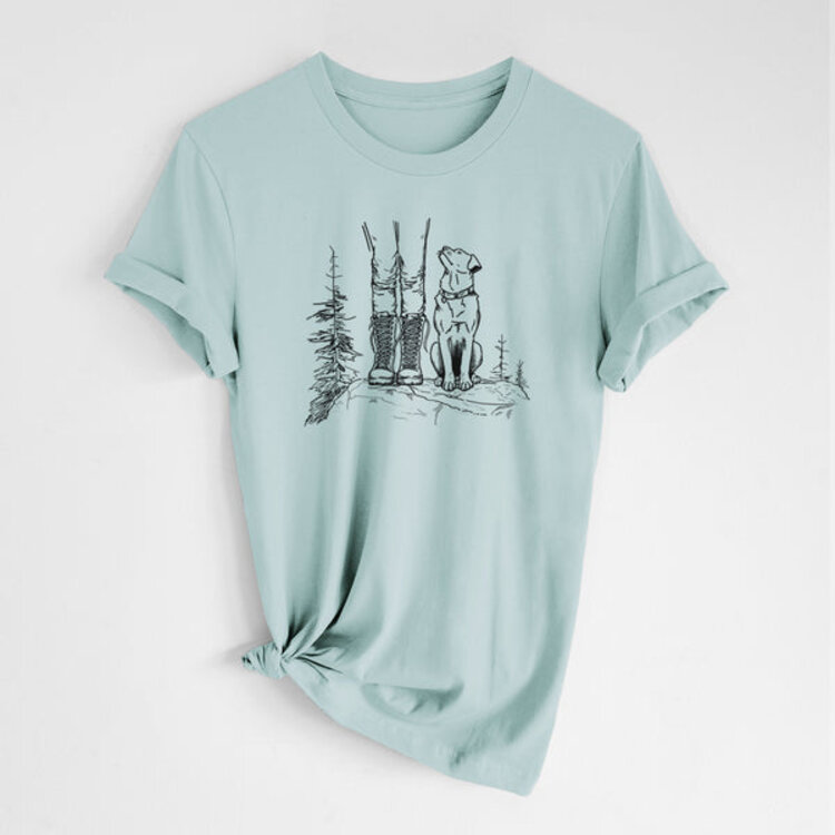 Because Tees Trail Companion Crewneck Green