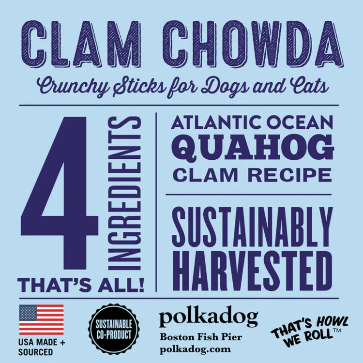 Polka D Clam Chowda  Bits 7oz