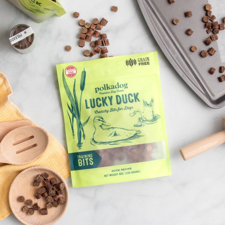 Polka D Lucky Duck Bits 7oz