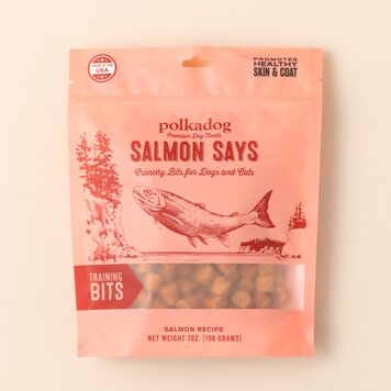 Polka D Salmon Says Bits 7oz