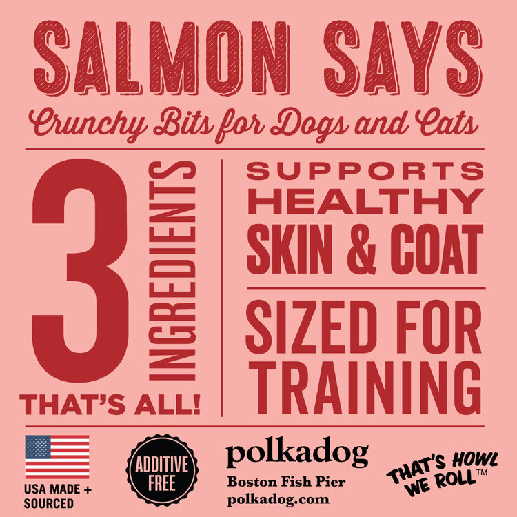 Polka D Salmon Says Bits 7oz