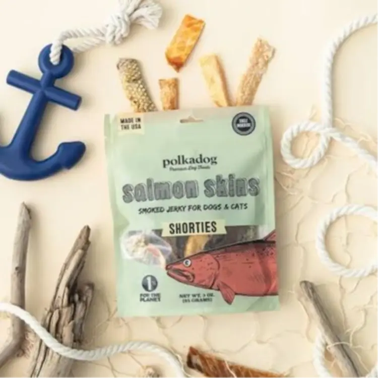Polkadog Salmon Skin Jerky 3oz