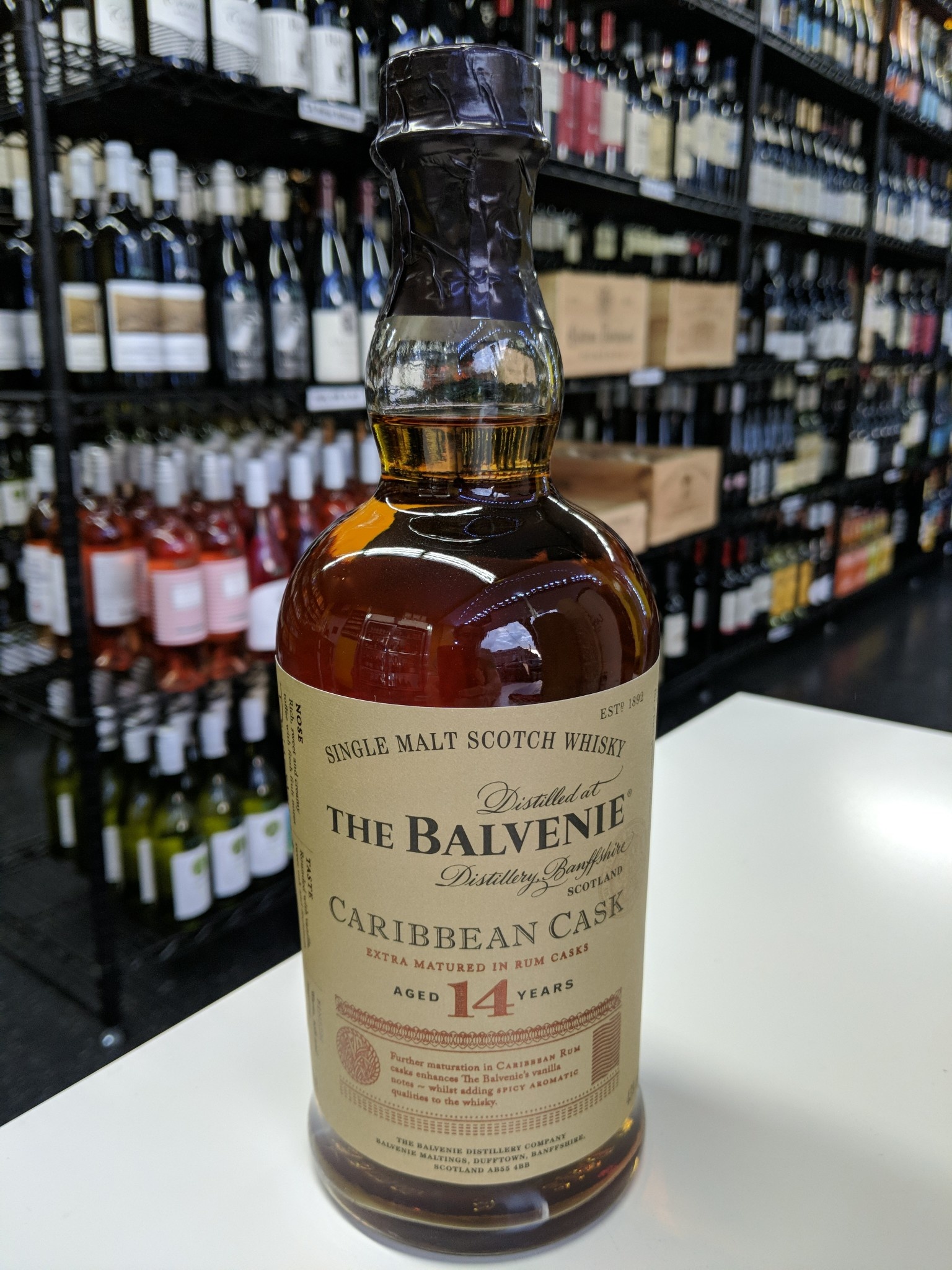 Balvenie The Balvenie 14Y Caribbean Cask Scotch Whisky 750ml