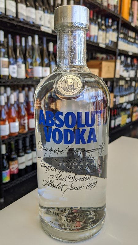 how much does a large bottle of absolut vodka cost