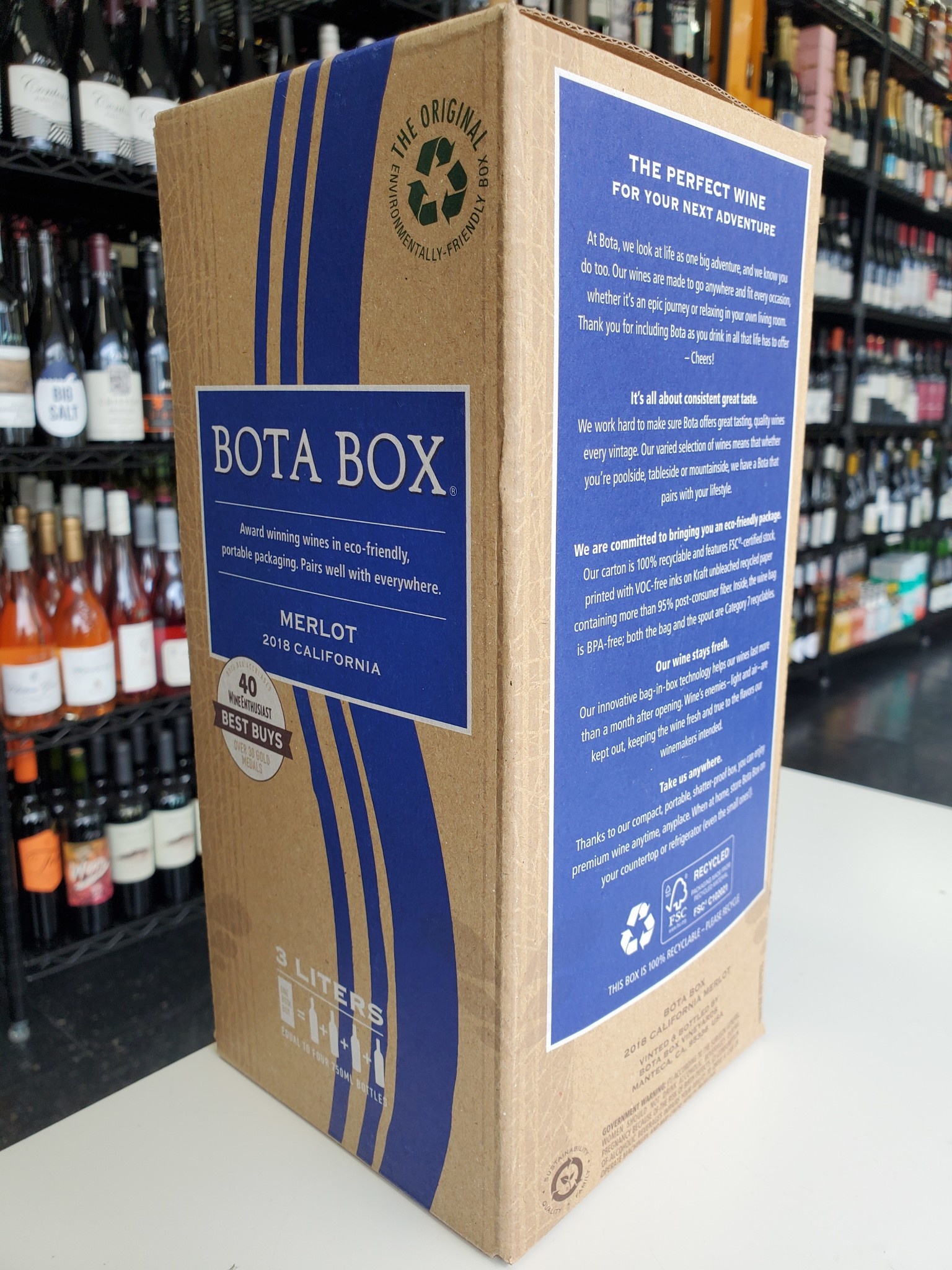 Bota Box Bota Box Merlot NV 3L